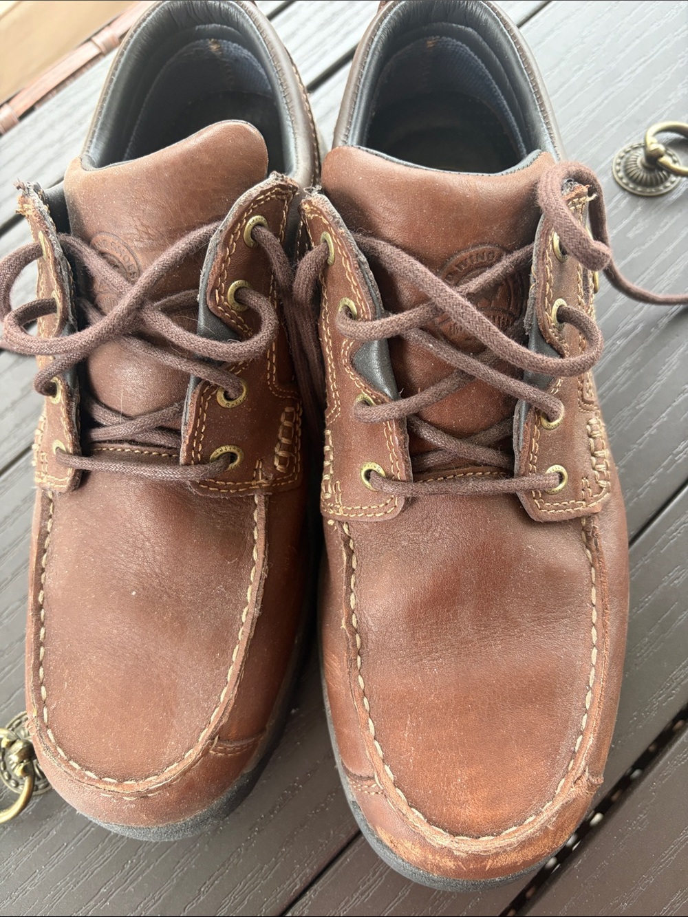 Men’s Red Wing Irish Setter Brown Leather Lace-Up Outdoor Casual Shoes
